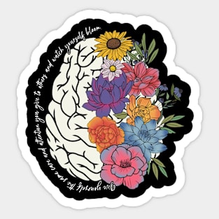 Brain Anatomy, Nurse, Nursing School, Nursing Student Anatomical Layout Brain Sticker